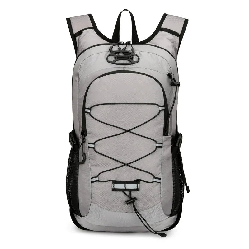 Grauer Outdoor-Rucksack aus Polyester