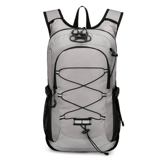 Grauer Outdoor-Rucksack aus Polyester
