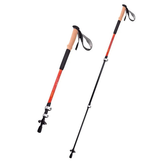 Orange Trekkingstöcke aus Aluminiumlegierung