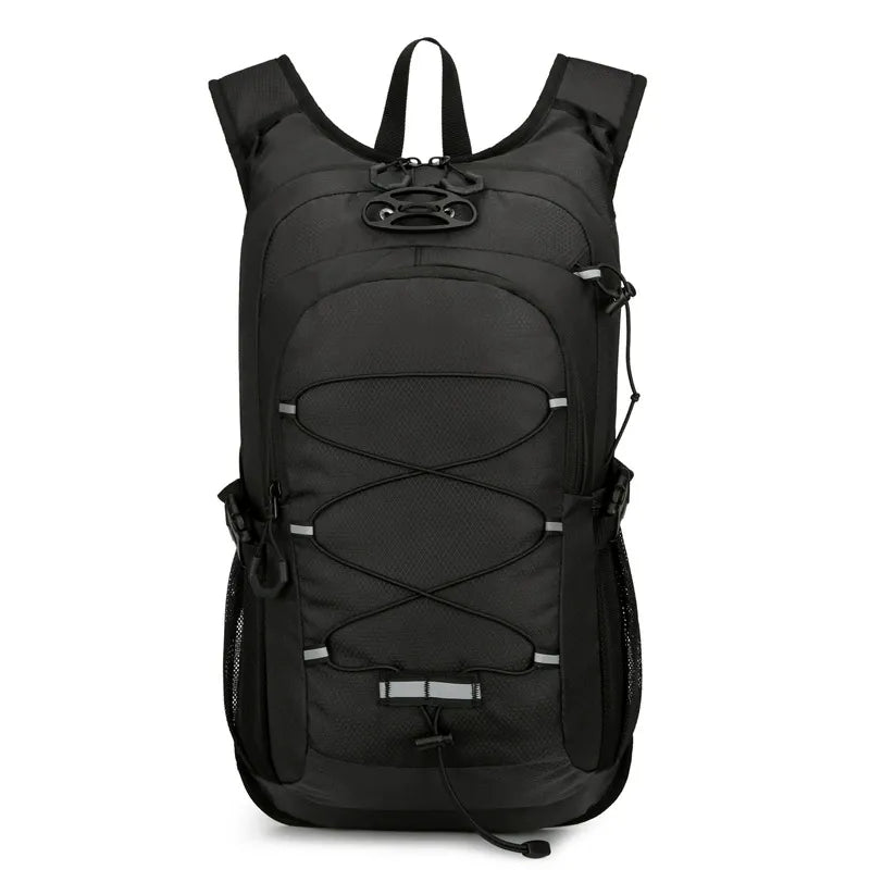 Schwarzer Outdoor-Rucksack aus Polyester