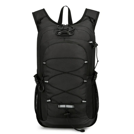 Schwarzer Outdoor-Rucksack aus Polyester