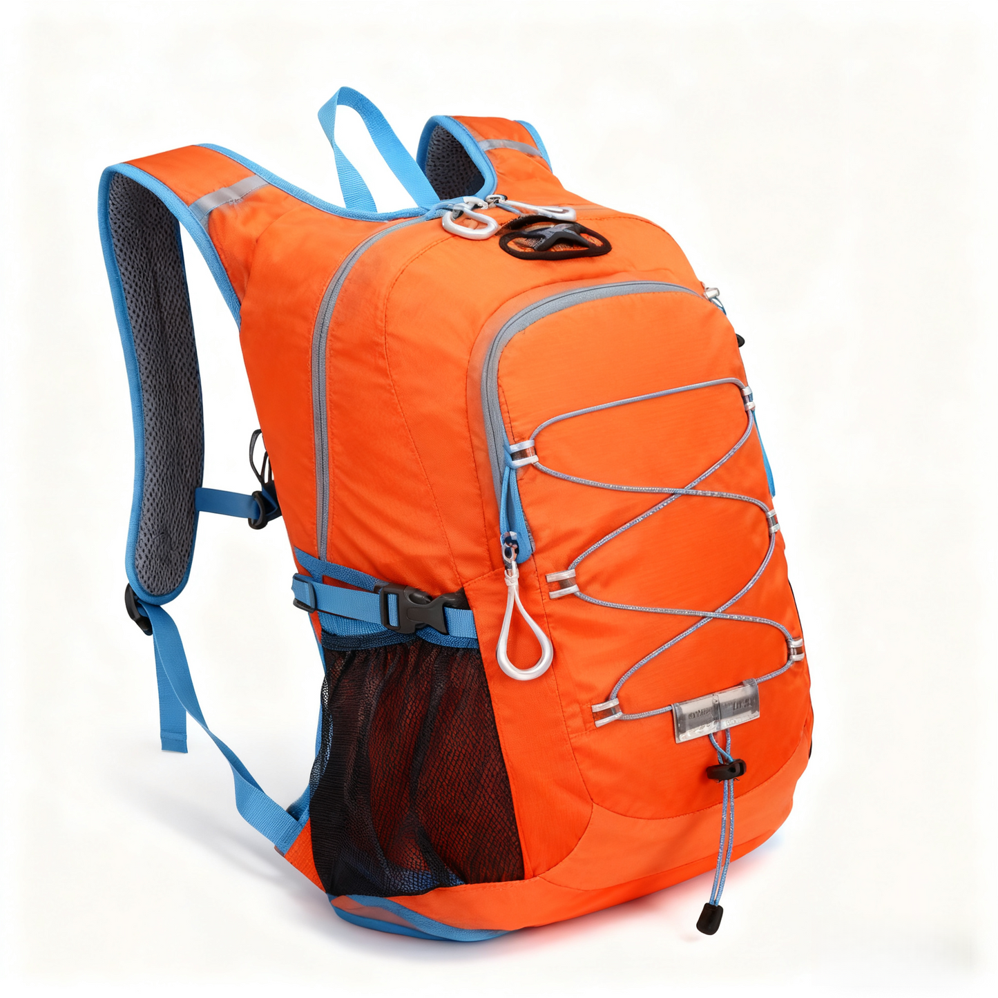 Oranger Outdoor-Rucksack aus Polyester
