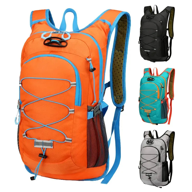 Oranger Outdoor-Rucksack aus Polyester