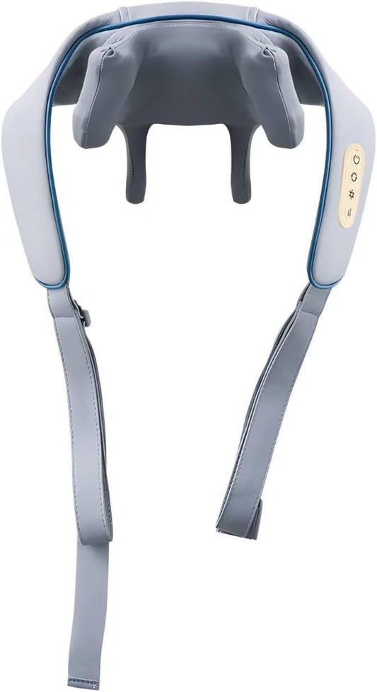 Massagegerät für Nacken- und Schulterschmerzen, Nackenmassagegerät, Tiefengewebe 3D-Knetmassage-Kissen, Nackenmassagegerät mit Wärmefunktion, geeignet für Schultern, Beine und Körper, Muskel-Schmerzlinderung, Geschenk für Männer und Frauen