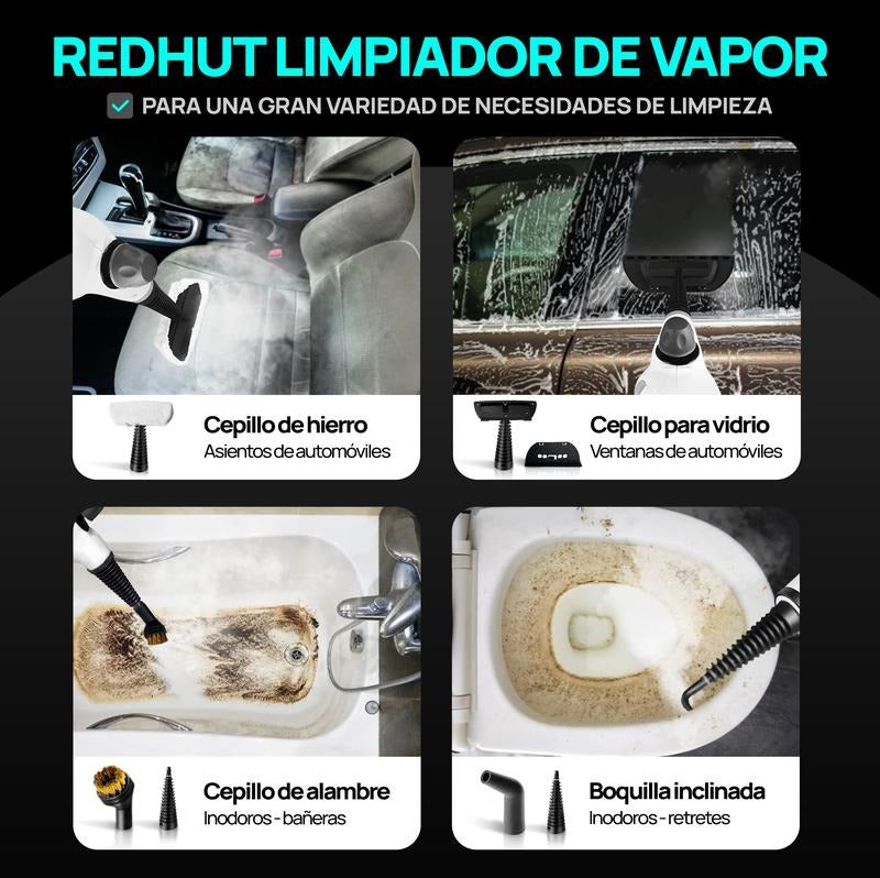 Tragbarer Dampfreiniger 12 Zubehörteile, hoher Druck und umweltfreundlich, Desodorierung und Desinfektion im Haushalt, Küche und Bad – Muttertag
