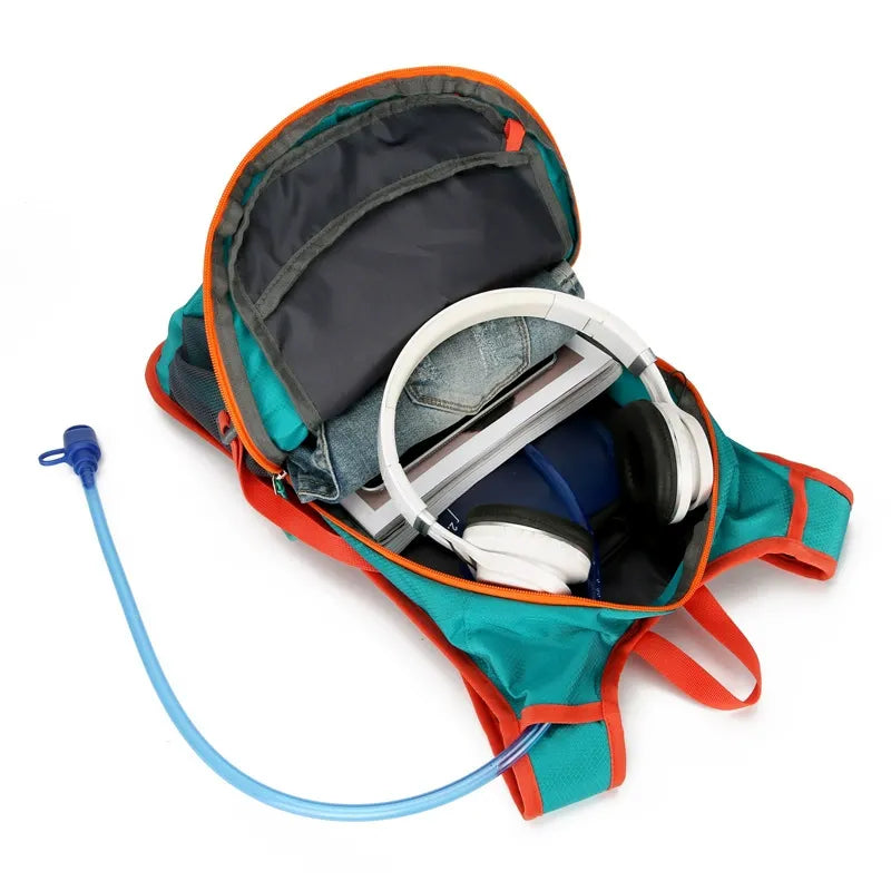Grüner Outdoor-Rucksack aus Polyester