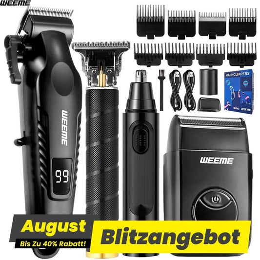 Professioneller elektrischer Rasierer für Herren, eingebauter wiederaufladbarer Akku, T-förmiger Trimmerkopf, USB-Ladung, perfektes Geschenk für Männer