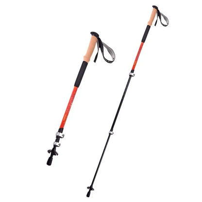 Orange Trekkingstöcke aus Aluminiumlegierung