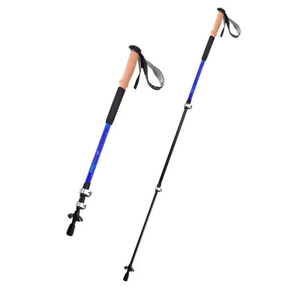 Blaue Trekkingstöcke aus Aluminiumlegierung