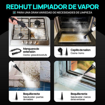 Tragbarer Dampfreiniger 12 Zubehörteile, hoher Druck und umweltfreundlich, Desodorierung und Desinfektion im Haushalt, Küche und Bad – Muttertag