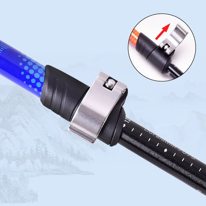 Blaue Trekkingstöcke aus Aluminiumlegierung