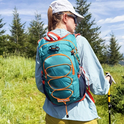 Grüner Outdoor-Rucksack aus Polyester